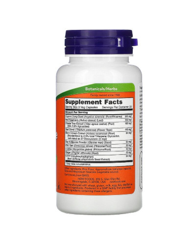 Менопауза, Травяной Комплекс, Menopause Support, Now Foods, 90 вегетарианских капсул