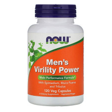 Мужская Сила, Men's Virility Power, Now Foods, 120 вегетарианских капсул