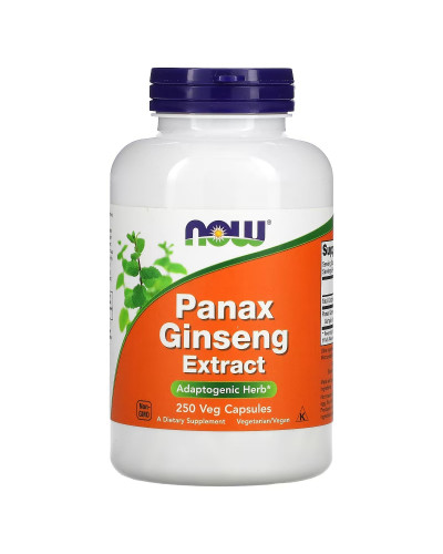 Екстракт женьшеню звичайного, Panax Ginseng Extract, Now Foods, 250 вегетаріанських капсул