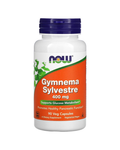 Джимнема Сільвестра, 400 мг, Gymnema Sylvestre, Now Foods, 90 вегетаріанських капсул
