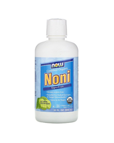 Органический Нони, сок суперфрукта, Now Foods, Noni SuperFruit Juice, 32 жидкие унции (946 мл)