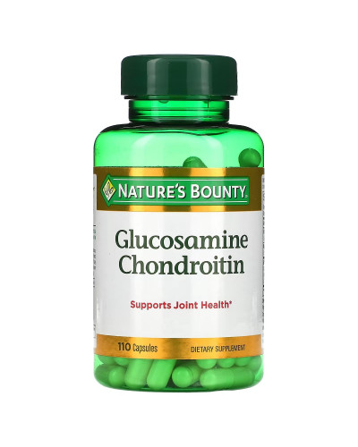 Глюкозамин и Хондроитин, Glucosamine Chondroitin, Nature's Bounty, 110 капсул