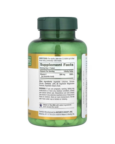 Вітамін C, 500 мг, Vitamin C, Nature's Bounty, 250 таблеток Вітамін C, 500 мг, Vitamin C, Nature's Bounty, 250 таблеток