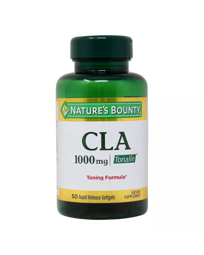Конъюгированная Линолевая Кислота, Тоналин, 1000 мг, Tonalin, CLA, Nature's Bounty, 50 гелевых капсул