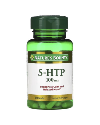 5-HTP (Гидрокситриптофан), 100мг, Nature's Bounty, 60 капсул