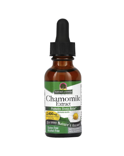 Экстракт ромашки без спирта, 2400 мг, Chamomile Extract, Nature's Answer, 30 мл