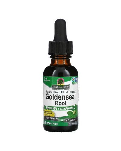 Экстракт желтокорня без спирта, Goldenseal Root, Nature's Answer, 30 мл