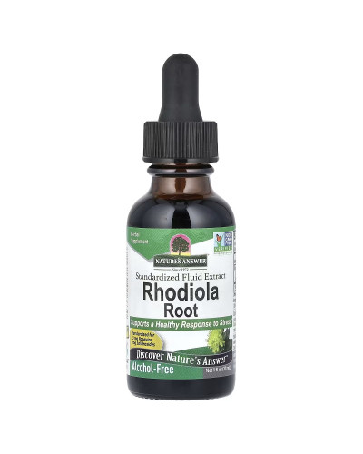 Экстракт корня родиолы без спирта, Rhodiola Root, Nature's Answer, 30 мл