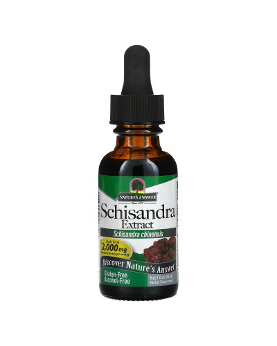 Экстракт лимонника без спирта, 2000 мг, Schisandra Extract, Nature's Answer, 30 мл