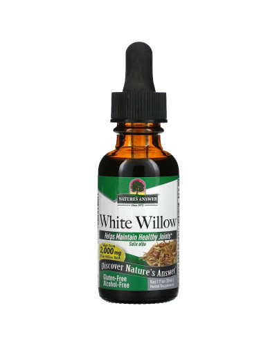 Экстракт Белой ивы без спирта, 2000 мг, Chamomile Extract, Nature's Answer, 30 мл