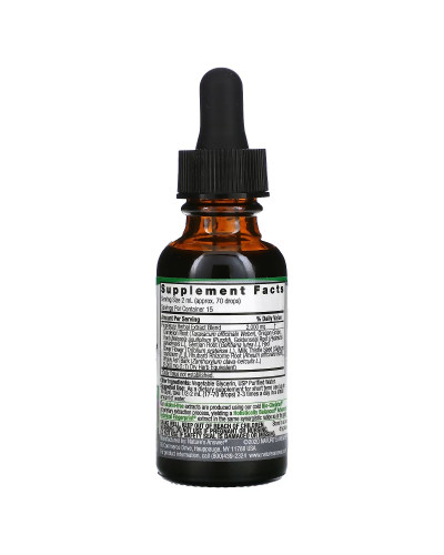 Екстракт трав для підтримки печінки, без спирту, 2000 мг, Liver Support Herbal Blend, Nature's Answer, 30 мл