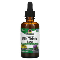 Экстракт расторопши, без спирта, 2000 мг, Milk Thistle Seed, Fluid Extract, Alcohol-Free, Nature's Answer, 60 мл