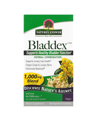 Здоровье мочевого пузыря, 1000 мг, Bladdex, Nature's Answer, 90 вегетарианских капсул