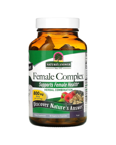 Жіночий трав'яний комплекс, 800 мг, Female Complex, Herbal Combination, Nature's Answer, 90 вегетаріанських капсул