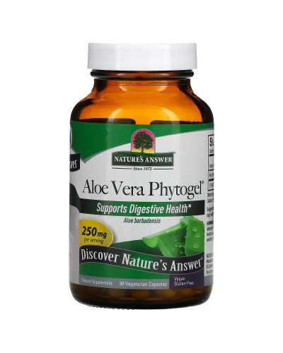 Алоэ вера фитогель, 250 мг, Aloe Vera Phytogel, Nature's Answer, 90 вегетарианских капсул