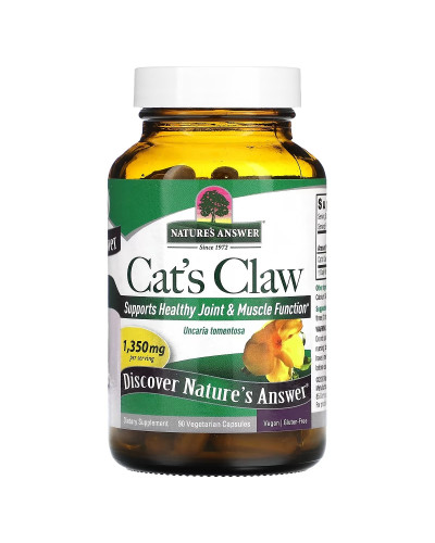Кошачий коготь, 1350 мг, Cat's Claw, Nature's Answer, 90 вегетарианских капсул