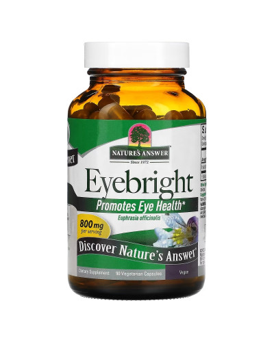 Очанка для глаз, 800 мг, Eyebright, Nature's Answer, 90 вегетарианских капсул Очанка для глаз, 800 мг, Eyebright, Nature's Answer, 90 вегетарианских капсул