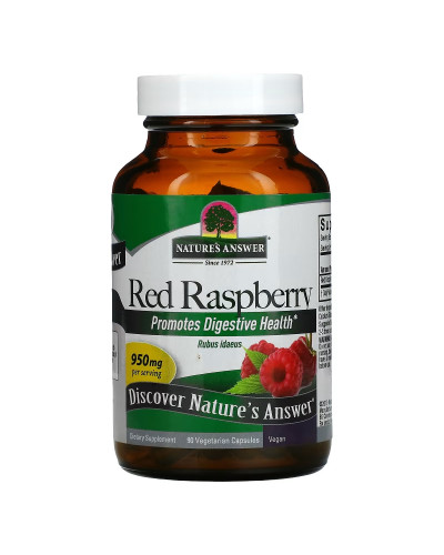 Червона малина, 950 мг, Red Raspberry, Nature's Answer, 90 вегетаріанських капсул