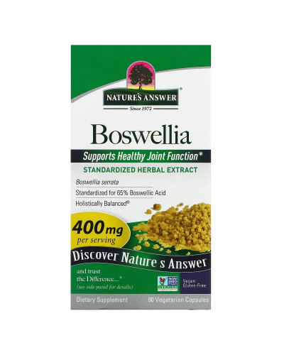 Босвеллия, 400 мг, Boswellia, Nature's Answer, 90 вегетарианских капсул
