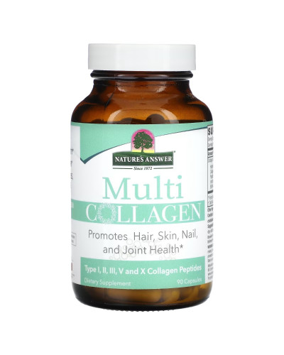 Мультиколлаген, Multi Collagen, Nature's Answer, 90 капсул