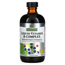 Жидкий комплекс витаминов группы B, вкус мандарина, Liquid Vitamin B-Complex, Nature's Answer, 240 мл