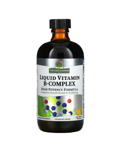 Рідкий комплекс вітамінів групи B, смак мандарину, Liquid Vitamin B-Complex, Nature's Answer, 240 мл
