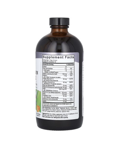 Рідкий комплекс вітамінів групи B, смак мандарину, Liquid Vitamin B-Complex, Nature's Answer, 480 мл Рідкий комплекс вітамінів групи B, смак мандарину, Liquid Vitamin B-Complex, Nature's Answer, 480 мл