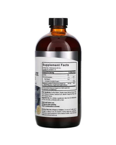 Магній малат та гліцинат, 200 мг, смак мандарину, Liquid Magnesium Malate and Glycinate, Nature's Answer, 480 мл