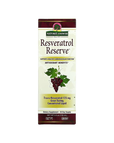 Ресвератрол, Resveratrol Reserve, Nature's Answer, 150 мл