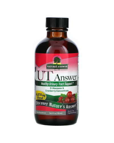 D-манноза з журавлиною, 4870 мг, D-Mannose & Cranberry Concentrate, Nature's Answer, 120 мл D-манноза з журавлиною, 4870 мг, D-Mannose & Cranberry Concentrate, Nature's Answer, 120 мл