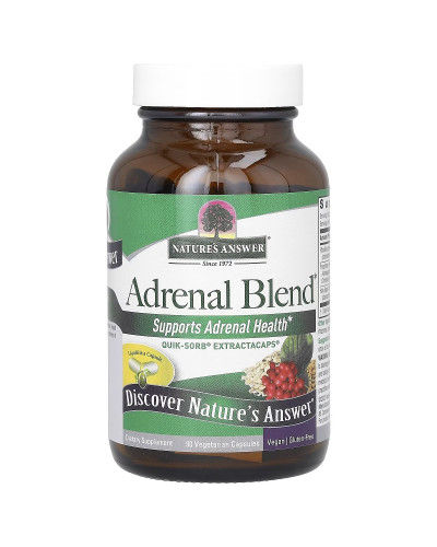 Здоров'я надниркових залоз, Adrenal Blend, Nature's Answer, 90 вегетаріанських капсул