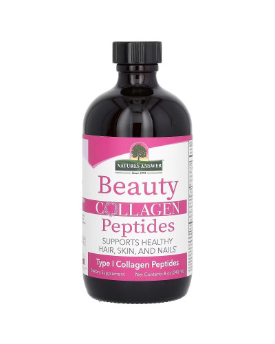 Коллагеновые пептиды красоты, вкус ягод, Beauty Collagen Peptides, Nature's Answer, 240 мл