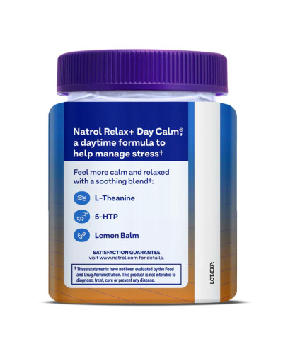 Розслаблення та спокій, смак фруктів, Relax+, Day Calm, Natrol, 60 жувальних цукерок Розслаблення та спокій, смак фруктів, Relax+, Day Calm, Natrol, 60 жувальних цукерок