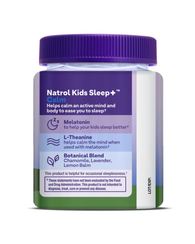 УЦІНКА Здоровий сон дитини, смак клубниці, Kids, Sleep + Calm, Ages 4 + Up, Natrol, 60 жувальних конфет (вм'ятина)