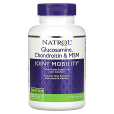 Глюкозамин, Хондроитин и МСМ, Glucosamine, Chondroitin & MSM, Natrol, 150 таблеток