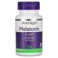 Мелатонин, 1 мг, Melatonin, Natrol, 90 таблеток