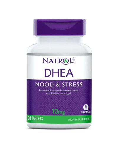 Дегідроепіандростерон, 10 мг, DHEA, Natrol, 30 таблеток