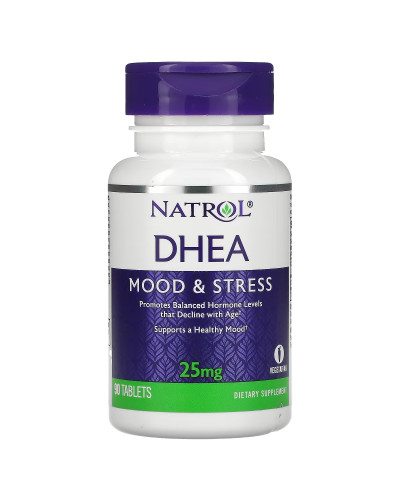 Дегідроепіандростерон, 25 мг, DHEA, Natrol, 90 таблеток