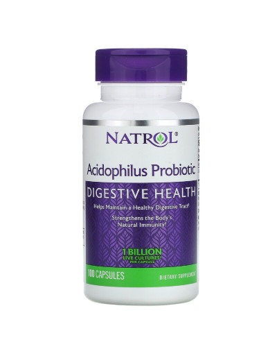 Пробіотики Acidophilus, 1 Billion, Natrol, 100 капсул