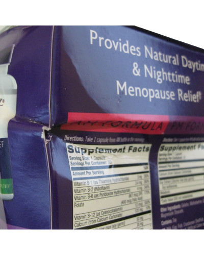 УЦІНКА Повний комплекс для полегшення Менопаузі, Complete Balance, Menopause Relief, Natrol, дві баночки по 30 капсул у шкірній (м'ята коробка)