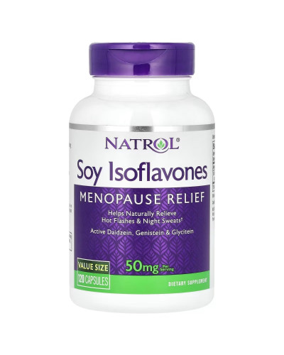 Соєві Ізофлавоні, 50 мг, Soy Isoflavones, Natrol, 120 капсул