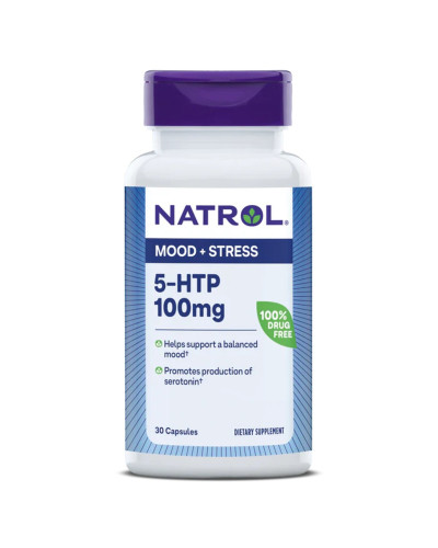5-HTP (Гидрокситриптофан), 100 мг, 5-HTP, Natrol, 30 капсул