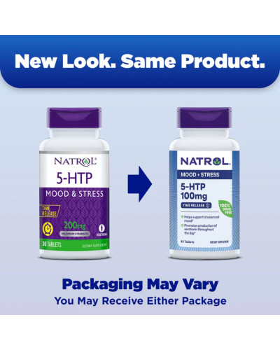 5-HTP (Гидрокситриптофан) медленного высвобождения, 200мг, 5-HTP, Natrol, 30 таблеток