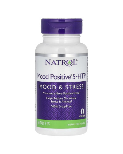 5-HTP (Гідрокситриптофан), 50 мг, 5-HTP, Natrol, 50 таблеток