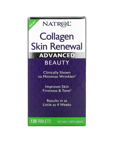 Колаген для відновлення шкіри, Collagen Skin Renewal, Natrol, 120 таблеток