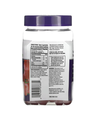 Мелатонін, 10 мг, смак полуниці, Melatonin, Natrol, 140 жувальних конфет