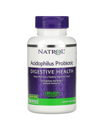 Пробіотик ацидофілус, 1 мільярд, Acidophilus Probiotic, Natrol, 150 капсул