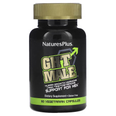 Усилитель Тестостерона для Мужчин, GHT Male, Natures Plus, 90 капсул