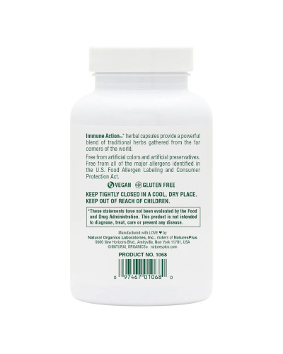 Імуностимулюючий комплекс, Immune Action, Natures Plus, 120 рослинних капсул