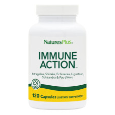 Иммуностимулирующий комплекс, Immune Action, Natures Plus, 120 растительных капсул